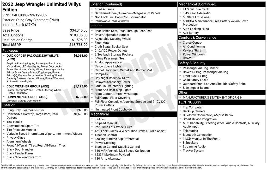 jeep wrangler unlimited 2022 1C4HJXDG7NW129809 image jeep wrangler unlimited 2022 1C4HJXDG7NW129809 image